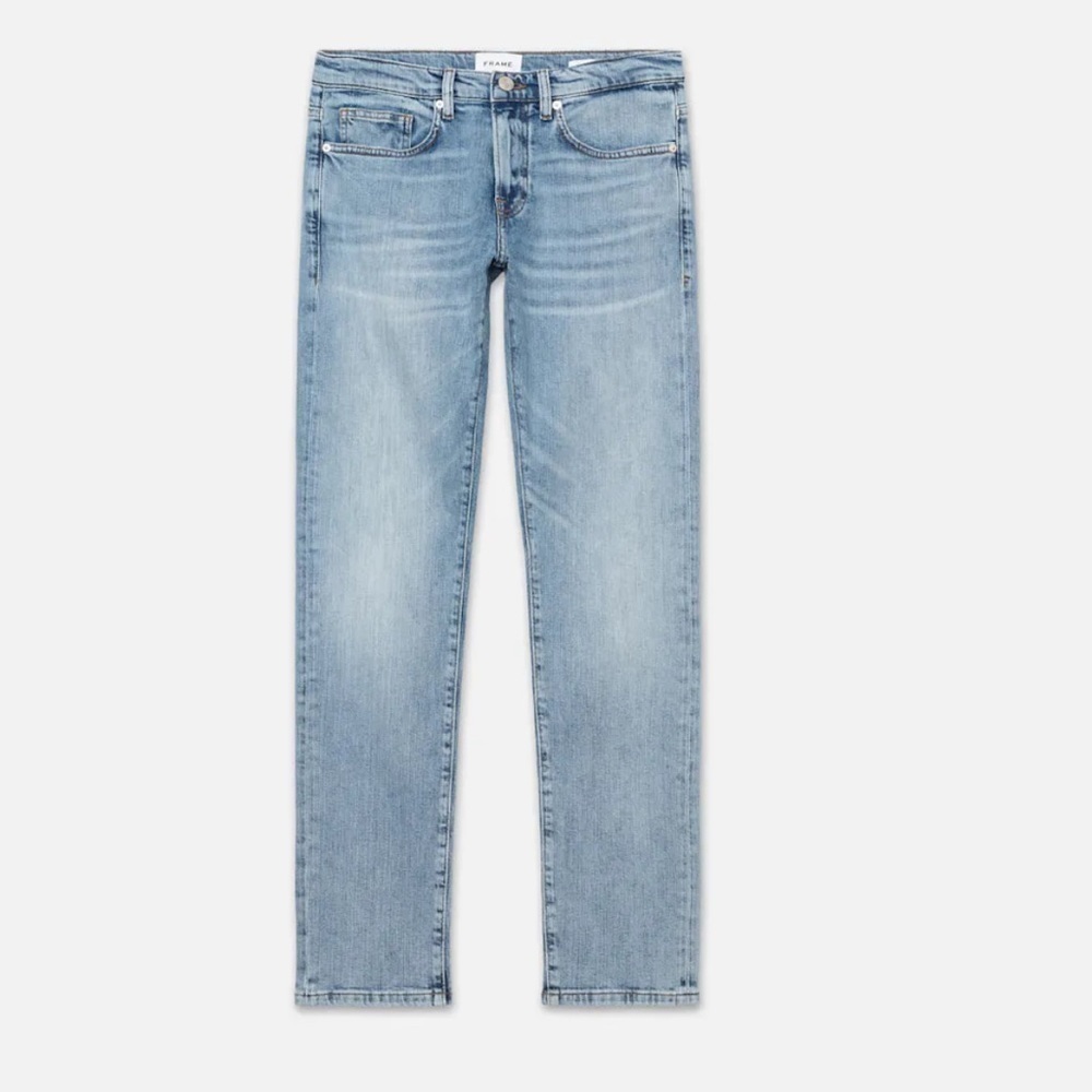 FRAME DENIM L’HOMME SKINNY LMHK691 IN BAYTOWN JEANS SIZE 40 NEW - Picture 2 of 12
